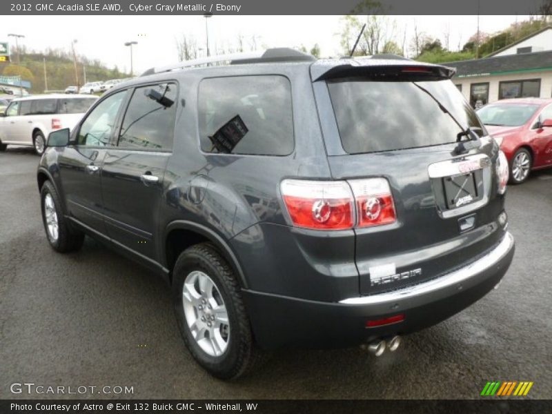 Cyber Gray Metallic / Ebony 2012 GMC Acadia SLE AWD