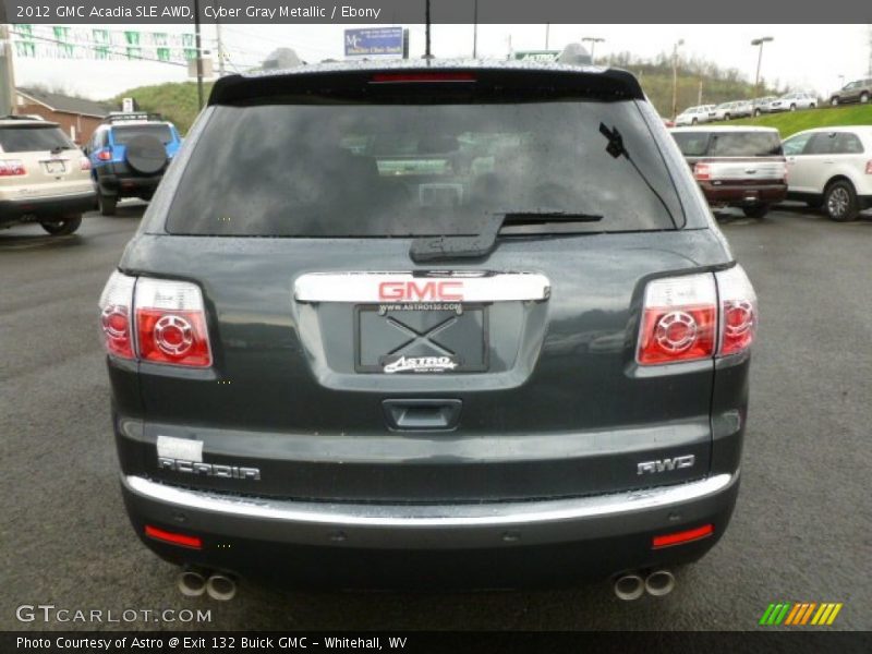 Cyber Gray Metallic / Ebony 2012 GMC Acadia SLE AWD