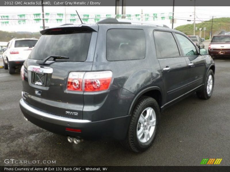 Cyber Gray Metallic / Ebony 2012 GMC Acadia SLE AWD
