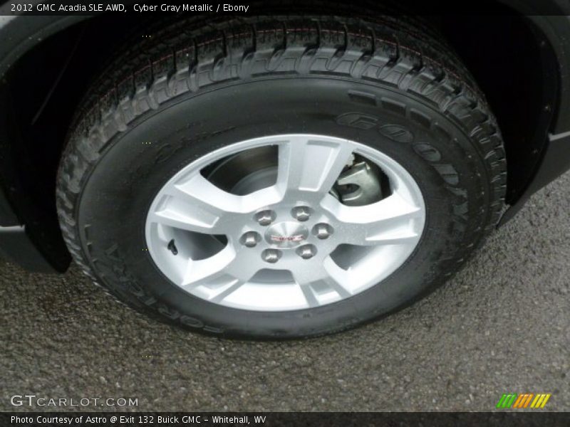 Cyber Gray Metallic / Ebony 2012 GMC Acadia SLE AWD