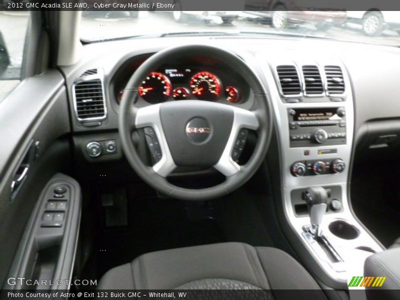 Cyber Gray Metallic / Ebony 2012 GMC Acadia SLE AWD
