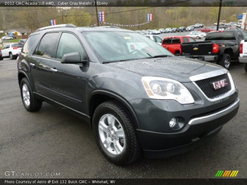 Cyber Gray Metallic / Ebony 2012 GMC Acadia SLE AWD