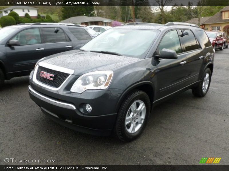 Cyber Gray Metallic / Ebony 2012 GMC Acadia SLE AWD