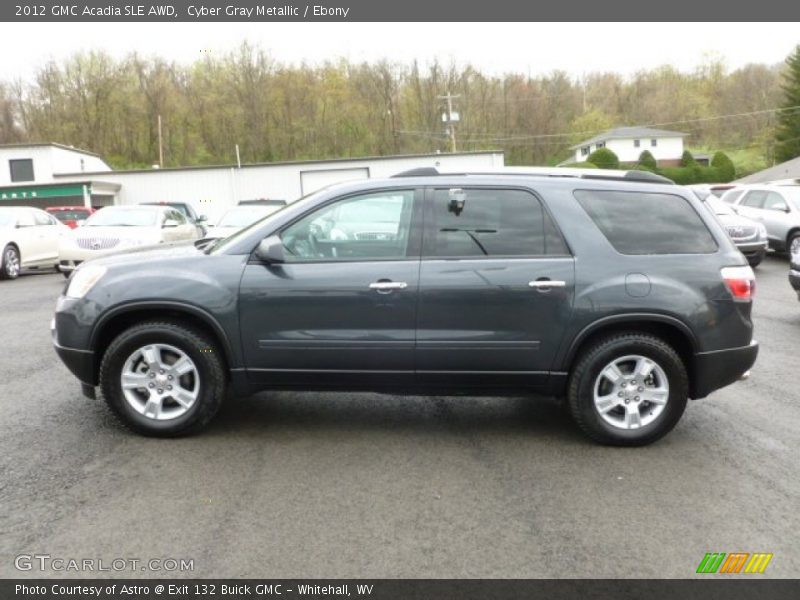 Cyber Gray Metallic / Ebony 2012 GMC Acadia SLE AWD