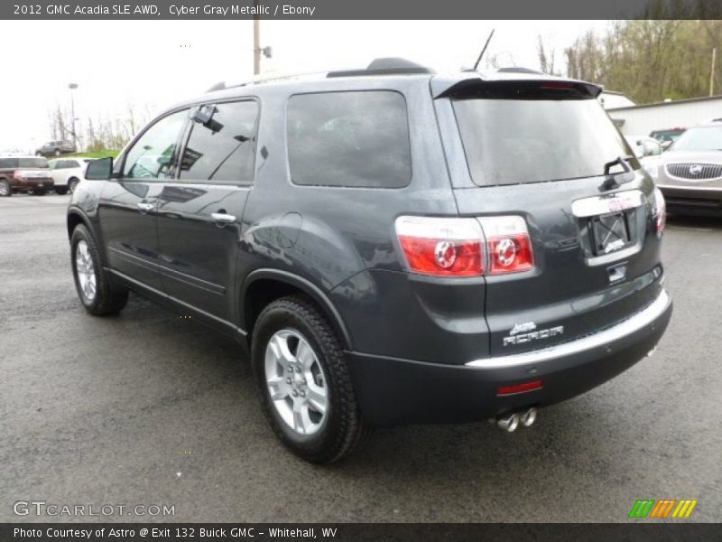 Cyber Gray Metallic / Ebony 2012 GMC Acadia SLE AWD