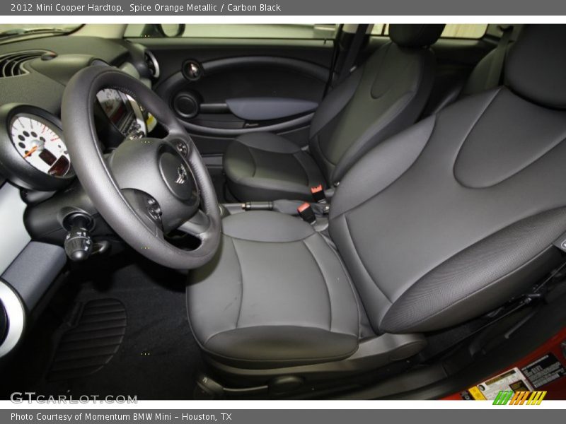 Spice Orange Metallic / Carbon Black 2012 Mini Cooper Hardtop