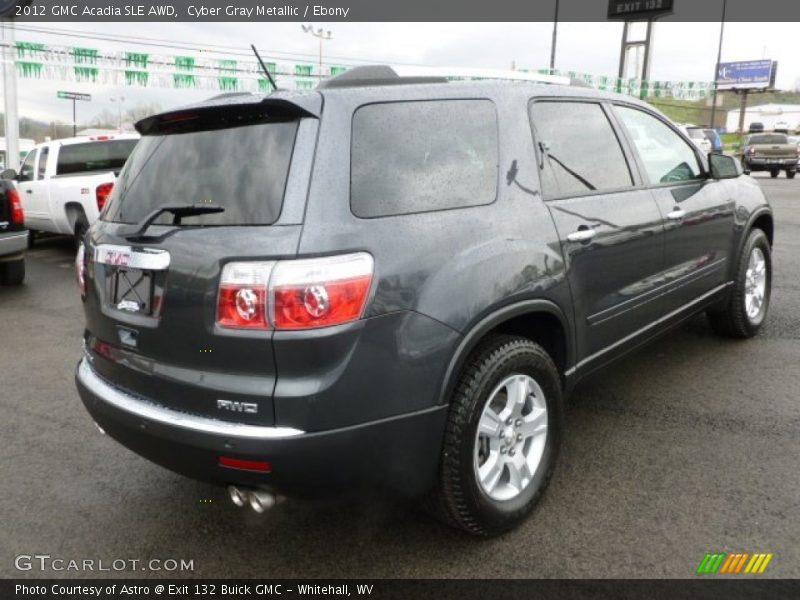 Cyber Gray Metallic / Ebony 2012 GMC Acadia SLE AWD