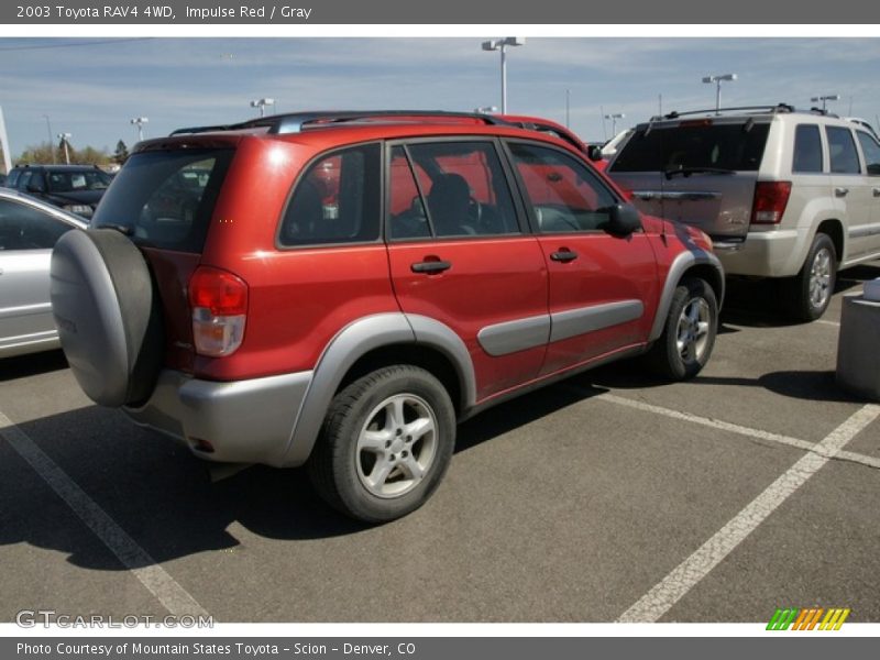 Impulse Red / Gray 2003 Toyota RAV4 4WD