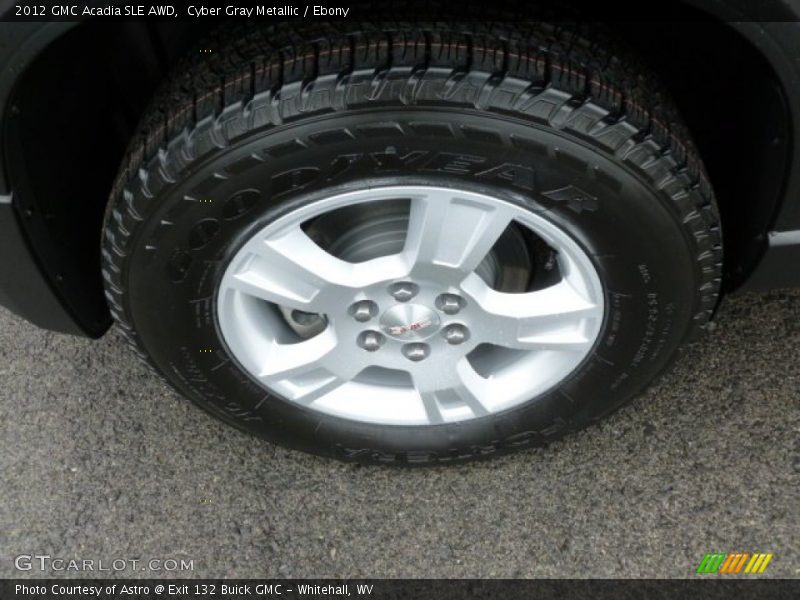 Cyber Gray Metallic / Ebony 2012 GMC Acadia SLE AWD
