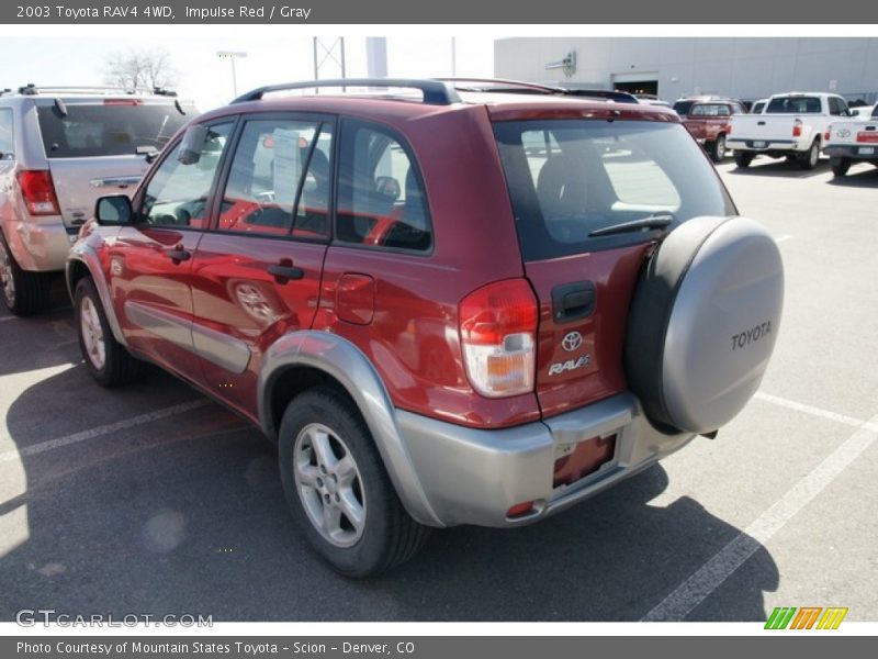 Impulse Red / Gray 2003 Toyota RAV4 4WD