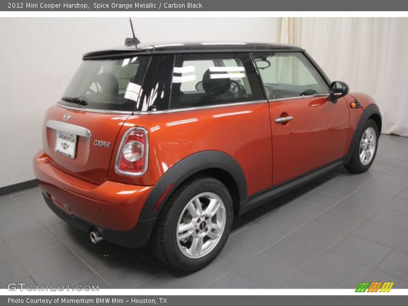 Spice Orange Metallic / Carbon Black 2012 Mini Cooper Hardtop