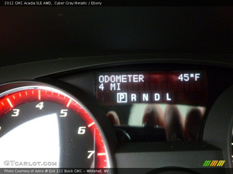 Cyber Gray Metallic / Ebony 2012 GMC Acadia SLE AWD