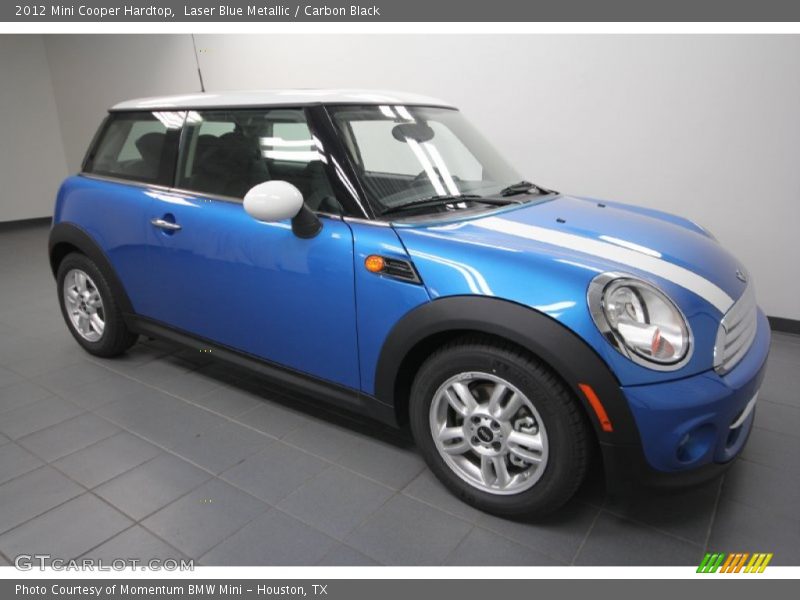 Laser Blue Metallic / Carbon Black 2012 Mini Cooper Hardtop