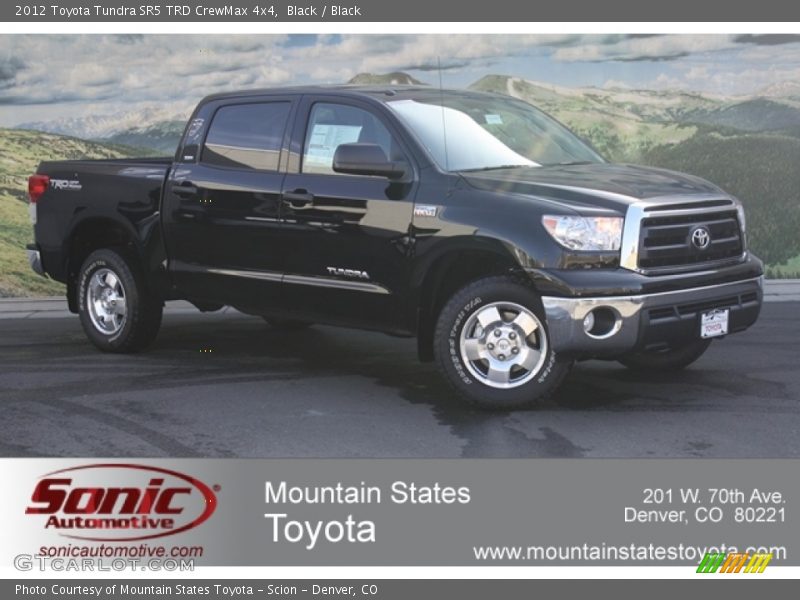 Black / Black 2012 Toyota Tundra SR5 TRD CrewMax 4x4