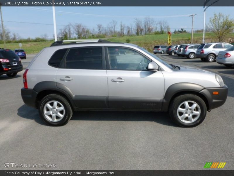 Sahara Silver / Gray 2005 Hyundai Tucson GLS V6 4WD