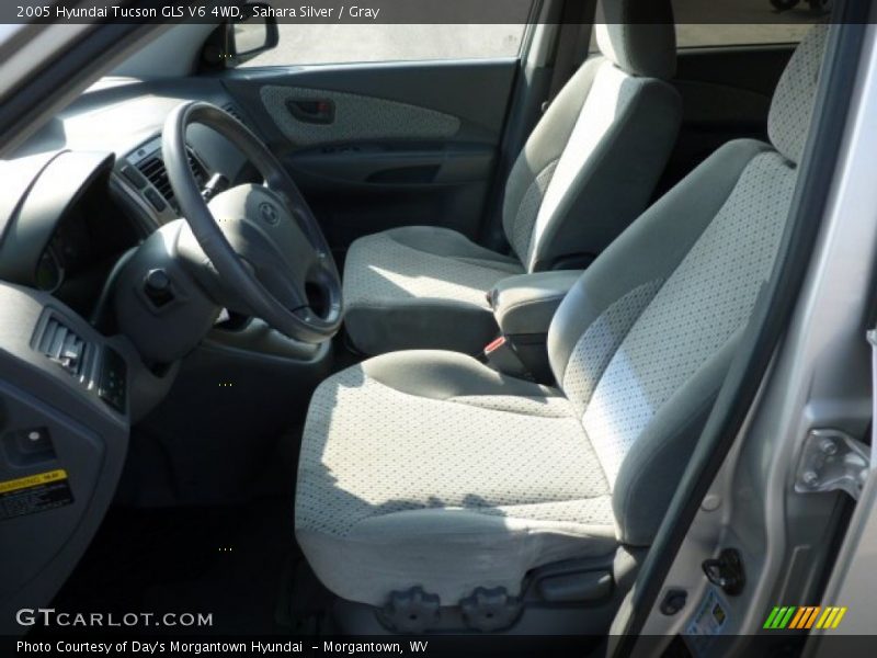 Sahara Silver / Gray 2005 Hyundai Tucson GLS V6 4WD
