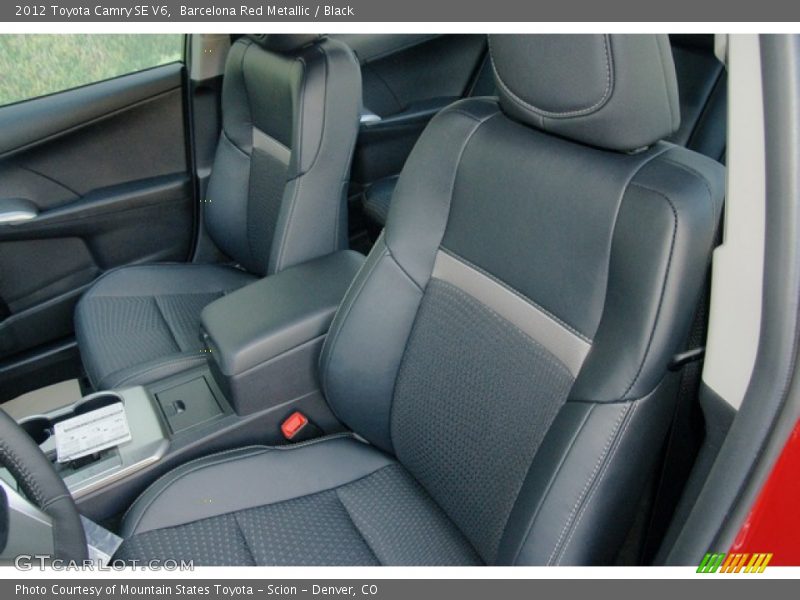 Barcelona Red Metallic / Black 2012 Toyota Camry SE V6