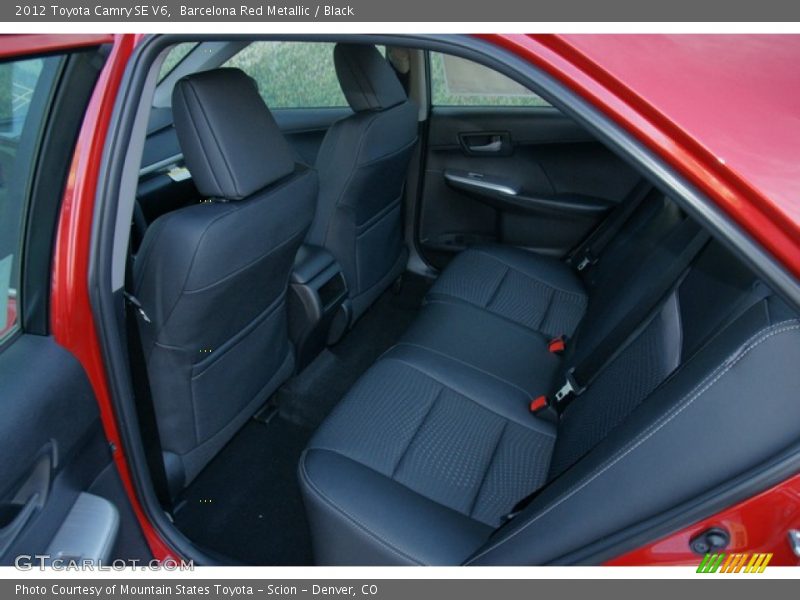Barcelona Red Metallic / Black 2012 Toyota Camry SE V6