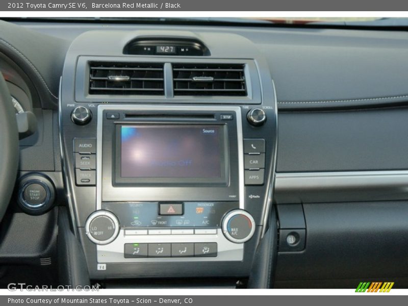 Barcelona Red Metallic / Black 2012 Toyota Camry SE V6