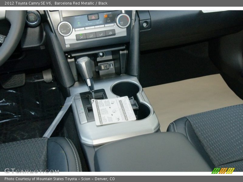 Barcelona Red Metallic / Black 2012 Toyota Camry SE V6