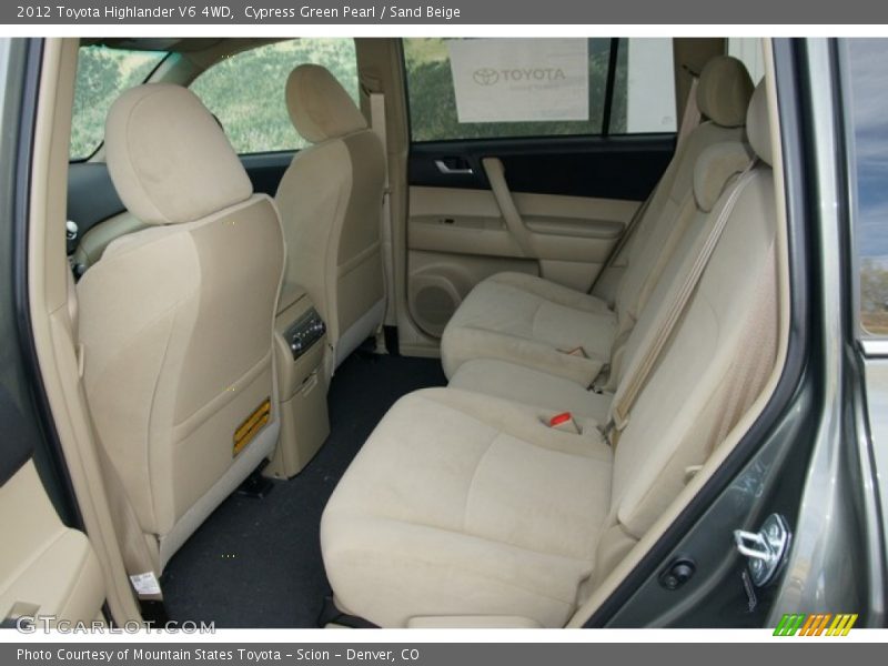 Cypress Green Pearl / Sand Beige 2012 Toyota Highlander V6 4WD