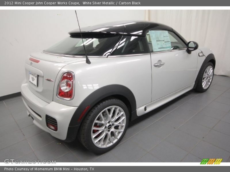 White Silver Metallic / Carbon Black 2012 Mini Cooper John Cooper Works Coupe