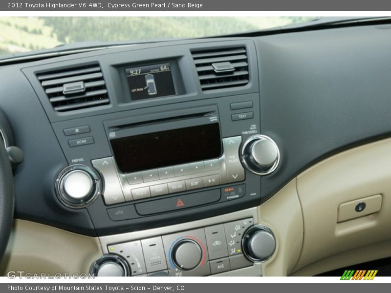 Cypress Green Pearl / Sand Beige 2012 Toyota Highlander V6 4WD