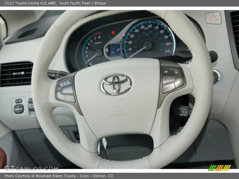 South Pacific Pearl / Bisque 2012 Toyota Sienna XLE AWD