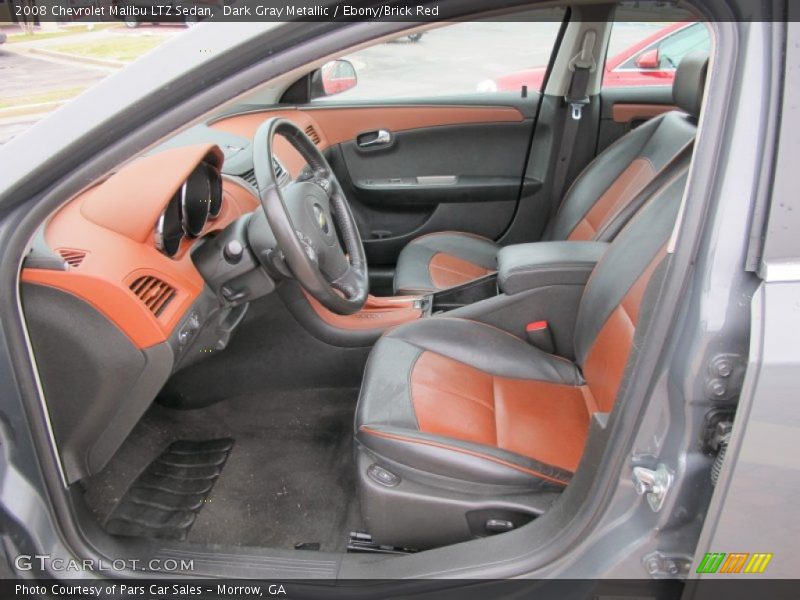  2008 Malibu LTZ Sedan Ebony/Brick Red Interior