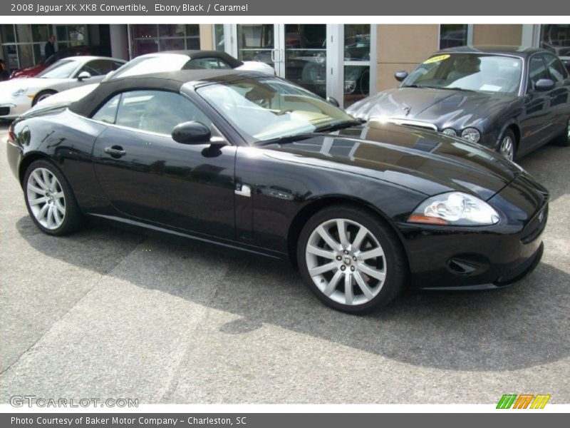 Ebony Black / Caramel 2008 Jaguar XK XK8 Convertible