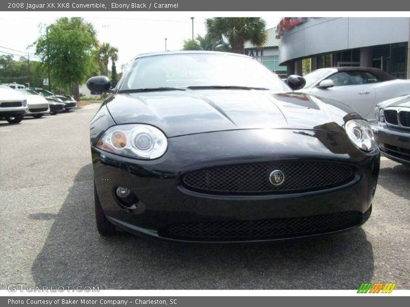 Ebony Black / Caramel 2008 Jaguar XK XK8 Convertible