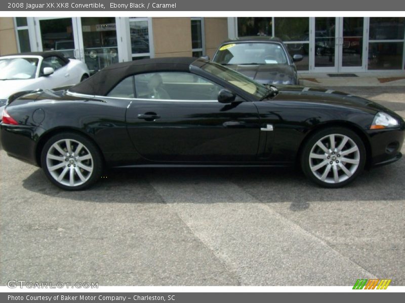 Ebony Black / Caramel 2008 Jaguar XK XK8 Convertible