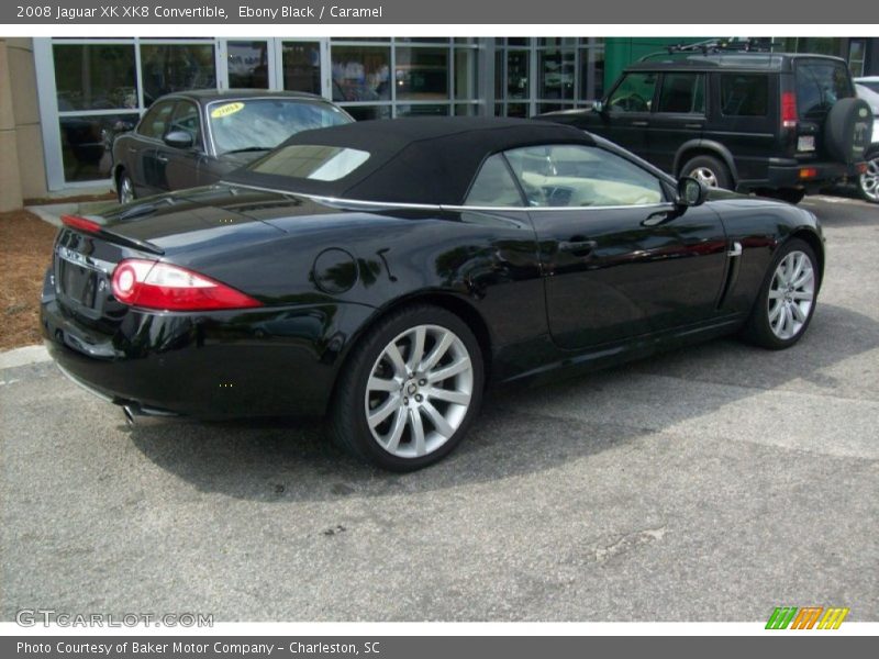 Ebony Black / Caramel 2008 Jaguar XK XK8 Convertible