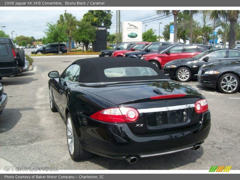 Ebony Black / Caramel 2008 Jaguar XK XK8 Convertible