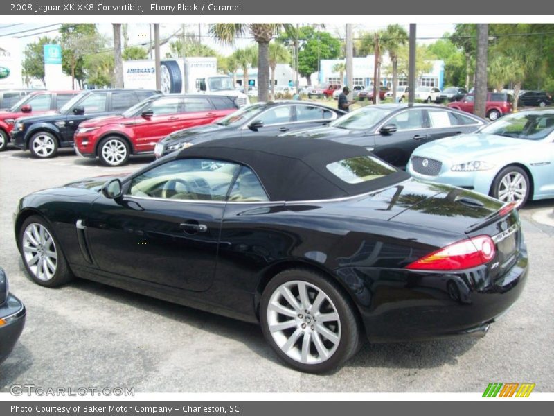 Ebony Black / Caramel 2008 Jaguar XK XK8 Convertible