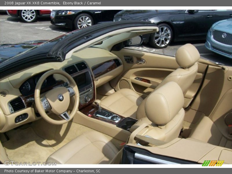 Ebony Black / Caramel 2008 Jaguar XK XK8 Convertible