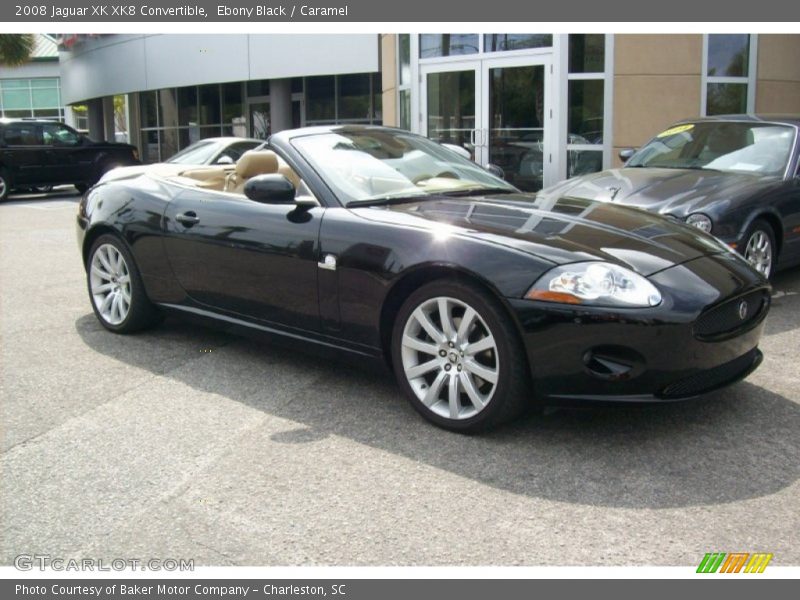 Ebony Black / Caramel 2008 Jaguar XK XK8 Convertible