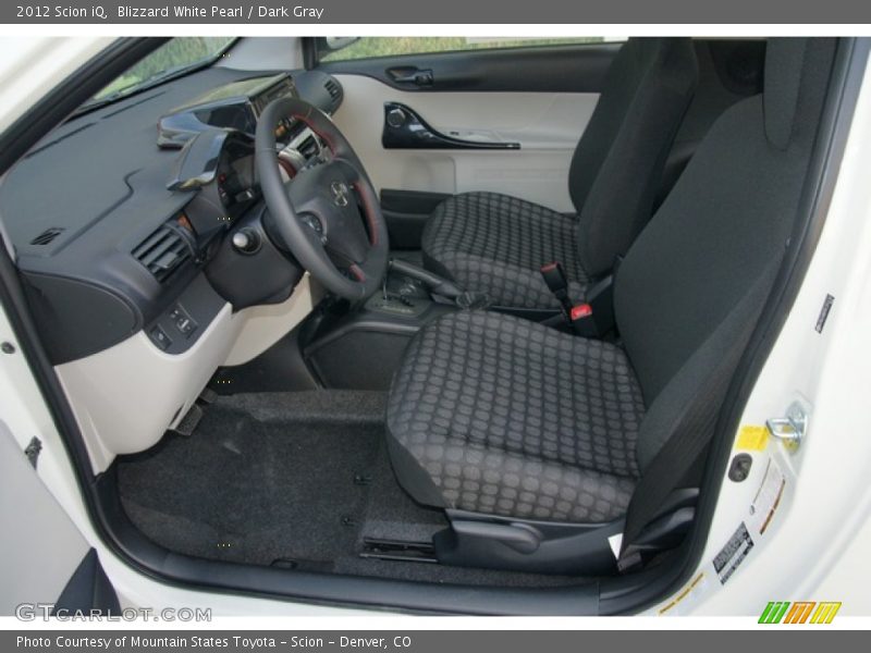  2012 iQ  Dark Gray Interior