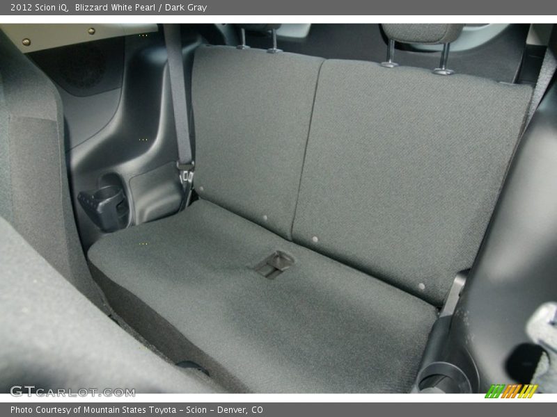 Rear Seat of 2012 iQ 
