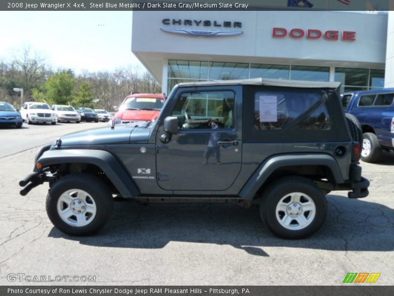 Steel Blue Metallic / Dark Slate Gray/Medium Slate Gray 2008 Jeep Wrangler X 4x4