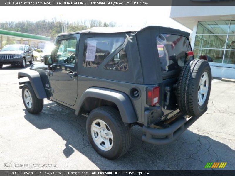 Steel Blue Metallic / Dark Slate Gray/Medium Slate Gray 2008 Jeep Wrangler X 4x4