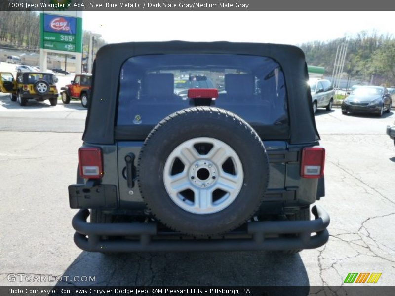 Steel Blue Metallic / Dark Slate Gray/Medium Slate Gray 2008 Jeep Wrangler X 4x4