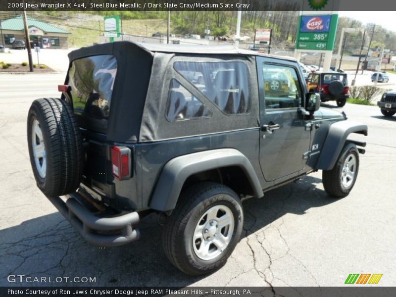 Steel Blue Metallic / Dark Slate Gray/Medium Slate Gray 2008 Jeep Wrangler X 4x4