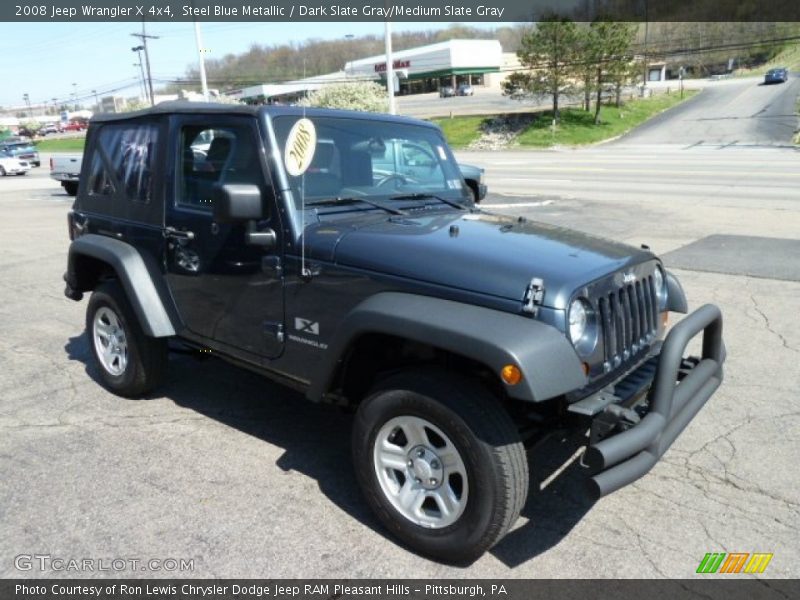 Steel Blue Metallic / Dark Slate Gray/Medium Slate Gray 2008 Jeep Wrangler X 4x4