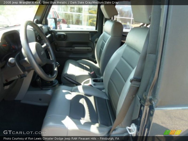 Steel Blue Metallic / Dark Slate Gray/Medium Slate Gray 2008 Jeep Wrangler X 4x4