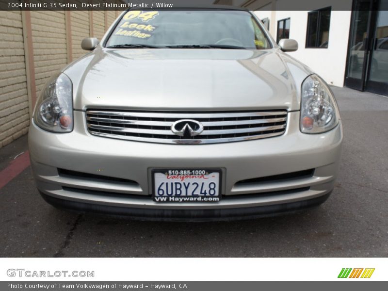 Desert Platinum Metallic / Willow 2004 Infiniti G 35 Sedan
