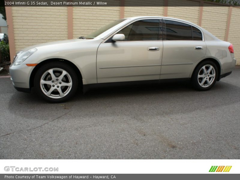 Desert Platinum Metallic / Willow 2004 Infiniti G 35 Sedan