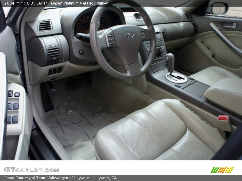 Desert Platinum Metallic / Willow 2004 Infiniti G 35 Sedan