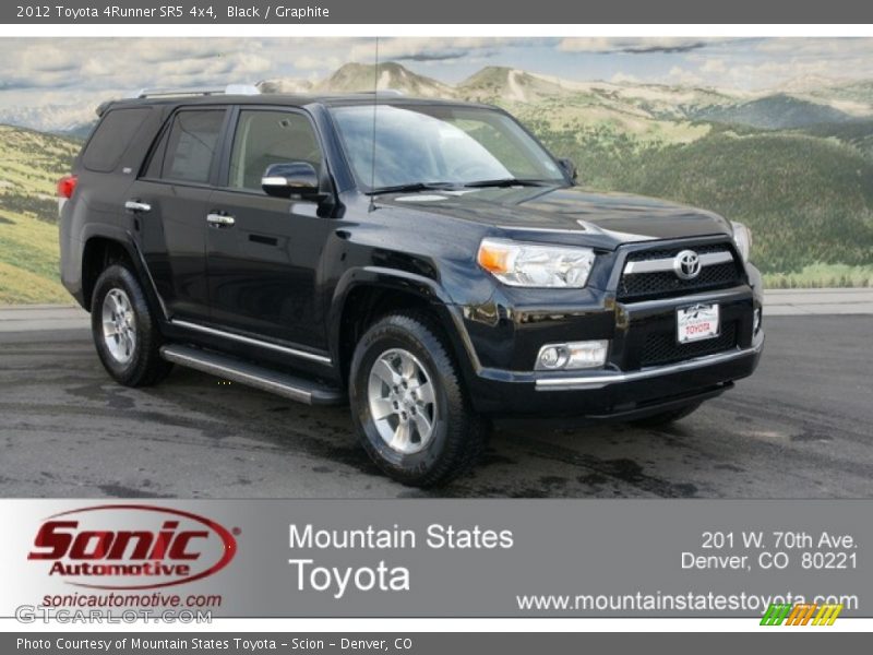 Black / Graphite 2012 Toyota 4Runner SR5 4x4
