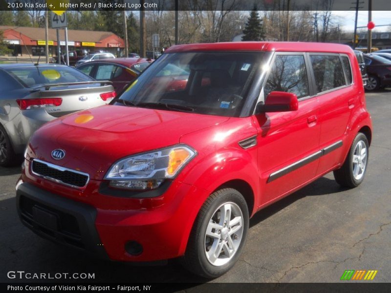 Molten Red / Black Soul Logo Cloth 2010 Kia Soul +